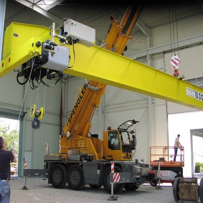 European Standard Single Girder EOT Crane with Remote Control Workshop Use