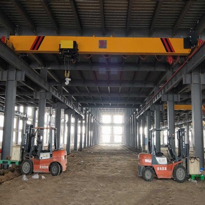 CE Certified Single Girder EOT Crane Wireless Remote Operation Shed Installation