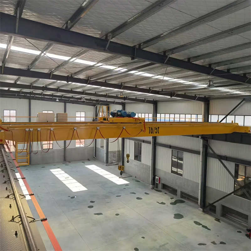 Warehouse Lifting 30t 50t Customizable Double Girder Overhead Bridge Crane