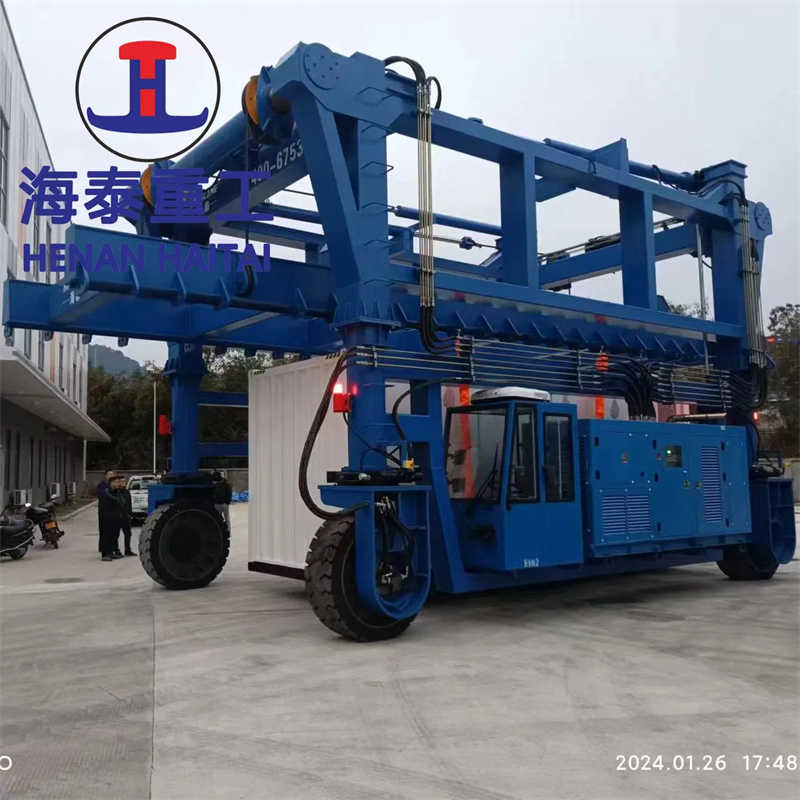 Rubber-Tired Straddle Carrier - 20ft/40ft Container Handler for Ports/Yards