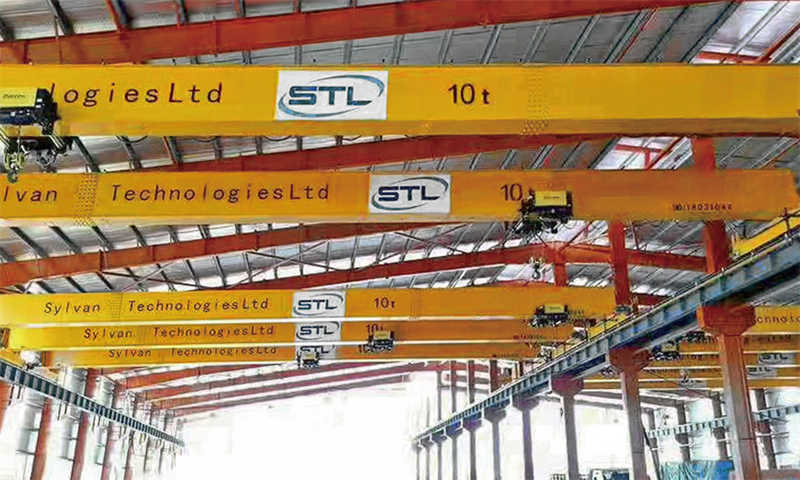 Customizable 1-20 Ton Overhead Traveling Crane Various Span Options Available