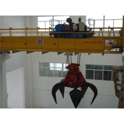 QZ 5T-20T Remote Control Overhead Crane with Peel Grab -  $32,000+
