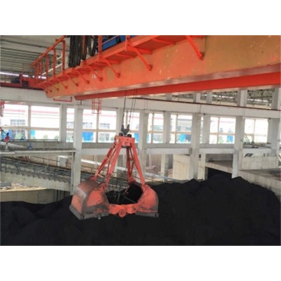 QZ 5T-20T Remote Control Overhead Crane with Peel Grab -  $32,000+