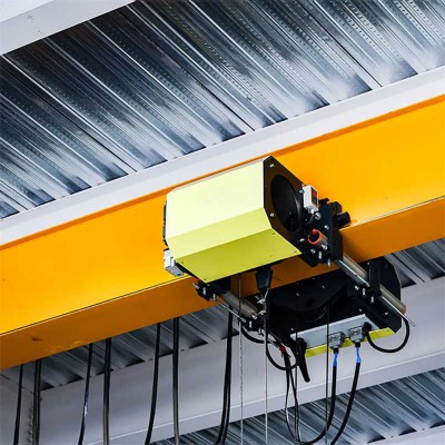 New Design Single Girder Overhead Crane – Electric Hoist Trolley for Workshops