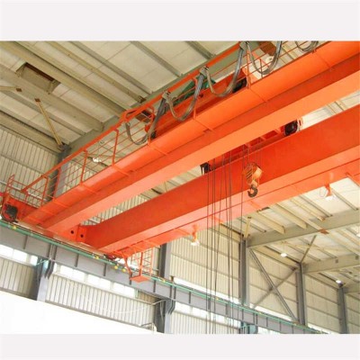 50 Ton Double Beam Overhead Crane Professional Winch System & Steel Hook