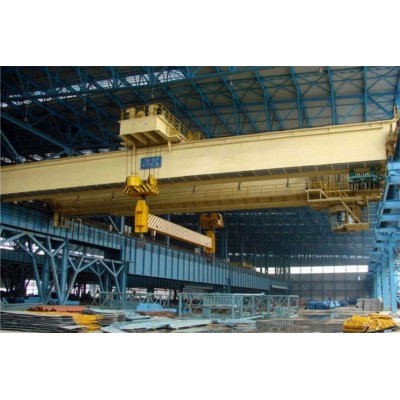 Magnetic Double Girder Overhead Crane Perfect for Steel Plate Handling 5-50T
