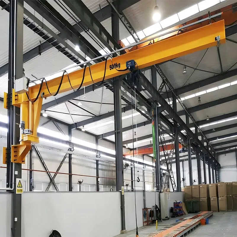 Pillar Mounted Jib Crane 0.5T-2T - Heavy Duty Cantilever for Factory Lifting