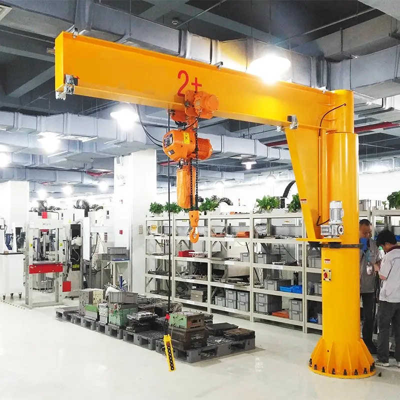 Stationary Column Jib Crane 1 Ton - Fixed Base for Precise Material Handling
