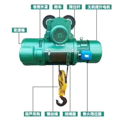 1/3/5/10 Ton Flameproof Radio Remote Control Hoist for Petrochemical Plants