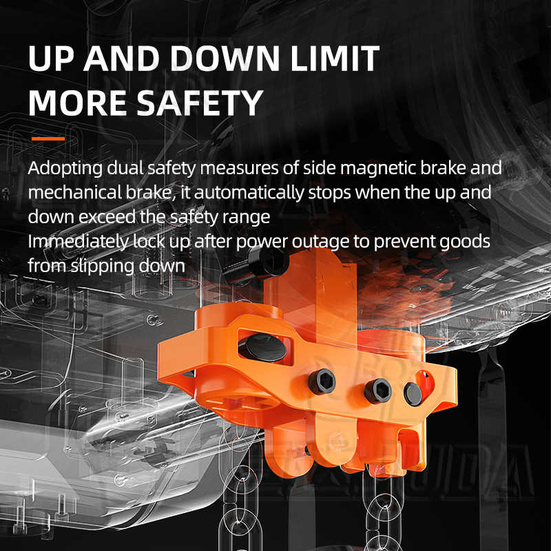 Remote Control Hhbb Electric Chain 500kg 1t 2t 3t 5t 10t Hoist