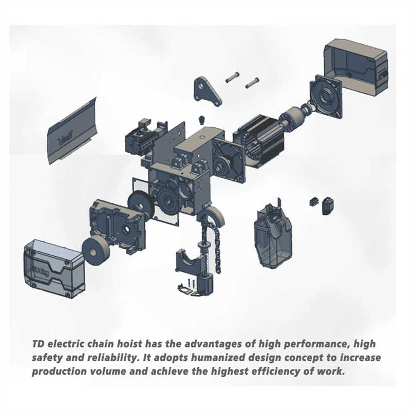 Compact 0.5-2 Ton Electric Chain Hoist with CE Certification