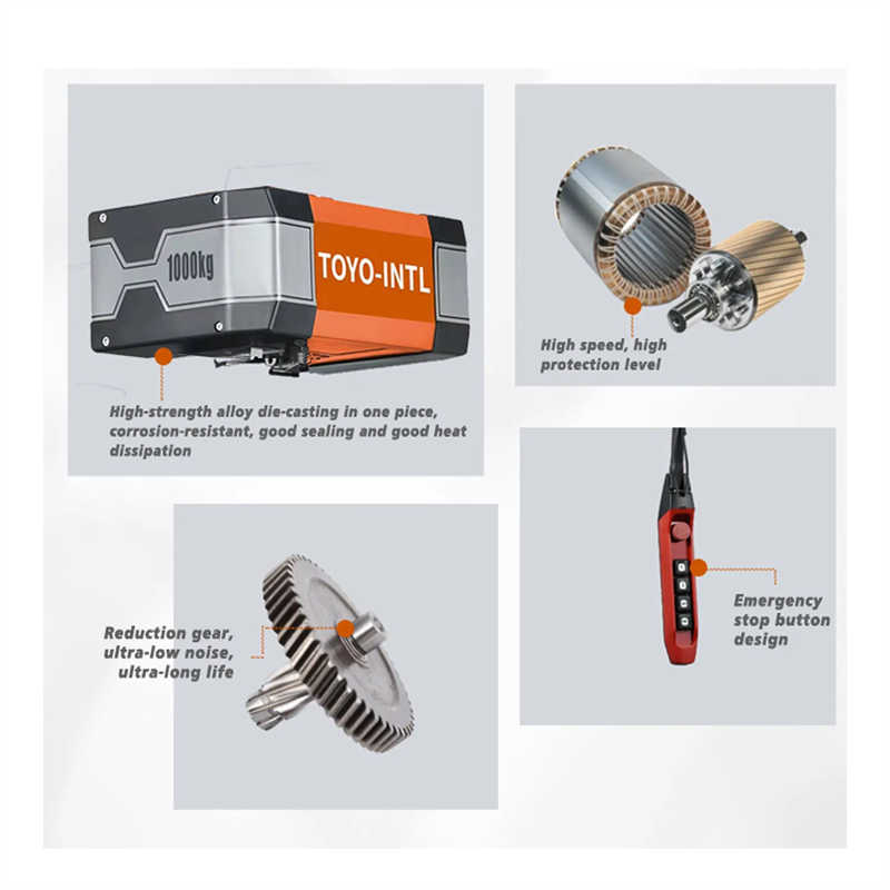 High Efficiency 0.5-2 Ton Electric Chain Hoist with Variable Speed