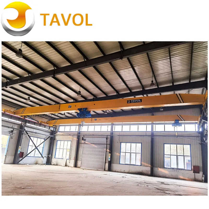 Single Girder Electric Overhead Crane 5 Ton Auto-Brake Low Maintenance Design