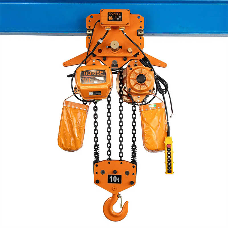 2 Ton Material Handling Electric Trolley Type Three Phase Electric Chain Hoist