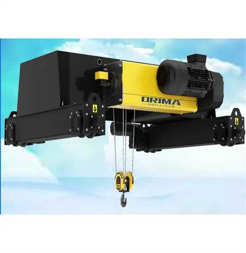 Industrial 5 Ton Electric Wire Rope Hoist - Space-Saving Low Headroom Design
