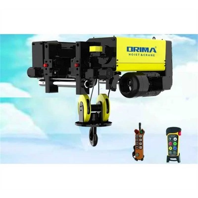 5T Euro Standard Wire Rope Hoist - Adjustable 6m to 18m Lifting Height