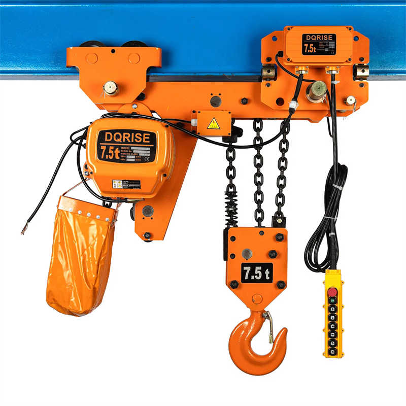7.5 Ton Electric Chain Hoist with 3-Phase Motorized Trolley