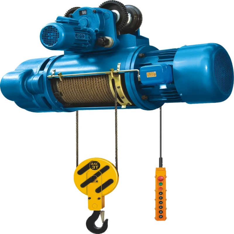 Single Girder Electric Hoist with Safety Brake Double Speed Wire Rope Crane