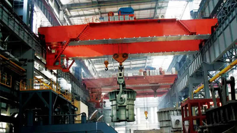 Customized Multi-Functional Aluminum Smelting Crane 100 Ton Export to Africa