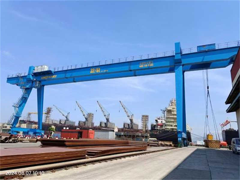 30 Ton Heavy Duty Single Girder Gantry Crane Wireless Remote for Operation