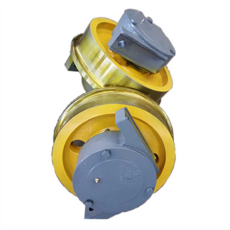 Forged Steel and Cast Steel Overhead Crane Trolley Forging Rail Wheels