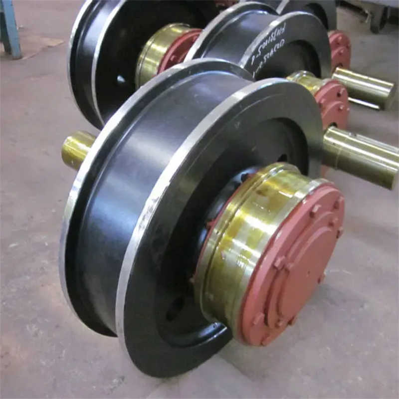 Customized Spare Parts Forged Gantry Overhead Crane Trolley Rail Steel Wheels