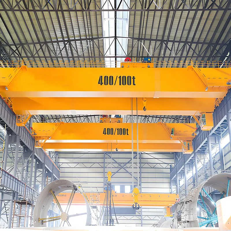 Energy-Efficient Double Beam Bridge Crane with Variable Speed Control