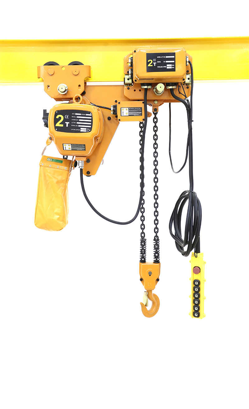 Low Headroom Chain Hoist with Manual/Electric Trolley