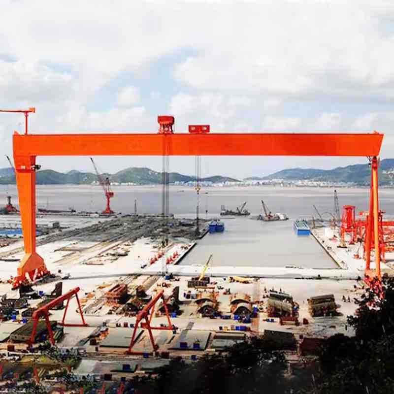 High-Strength Double Girder Gantry Crane – Corrosion-Resistant for Shipyards