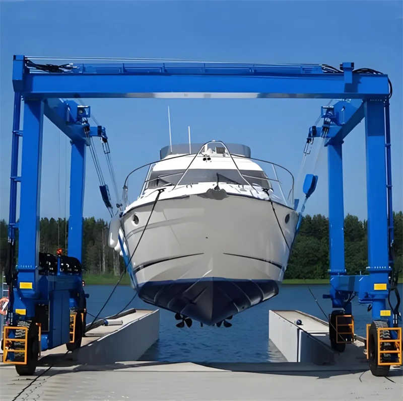 50-900T Marine Boat Lift Crane with Hydraulic System for Vessel Maintenance