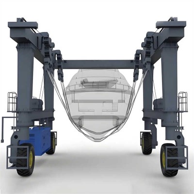 100-600T Travel Lift Boat Crane for Yacht Club and Marina Applications