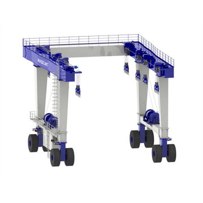Portable Boat Gantry Crane with Hydraulic System Easy Relocation & Operation