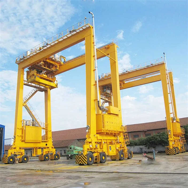 Electric Rubber-Tired Gantry Crane | 50-200Ton Capacity | Port & Terminal Use