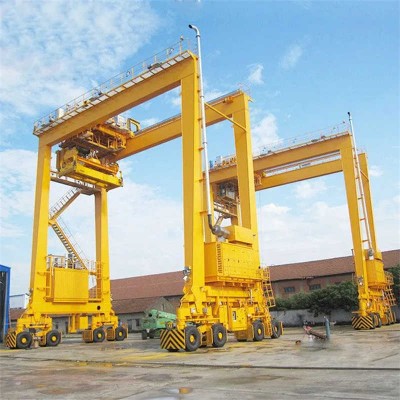 Smart Rubber Tyred Gantry Crane | Remote Monitoring | 30-100Ton