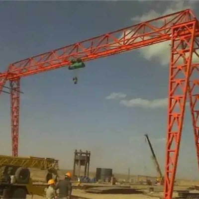 Industrial Truss Structure Gantry Crane with Electric Winch | 50t-100t Lifting