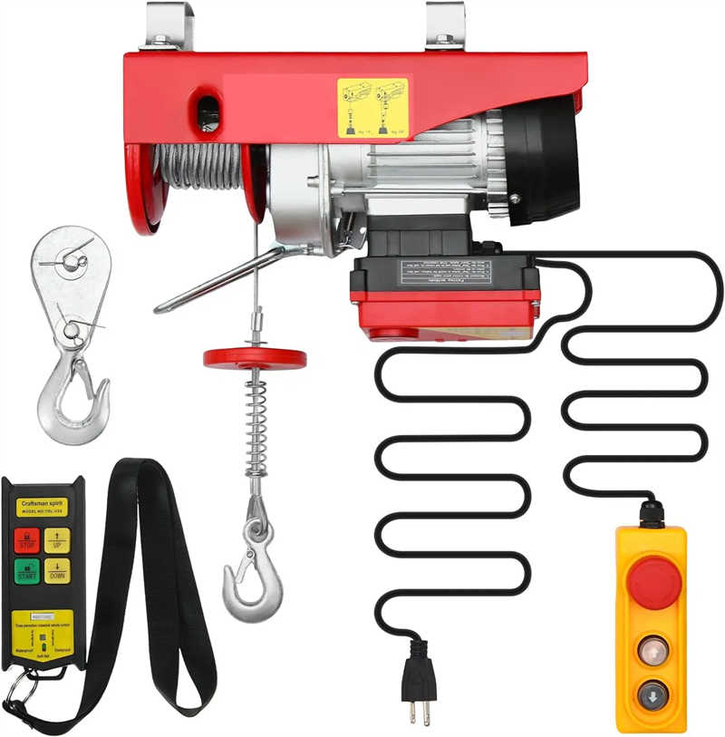 PA200 Mini Electric Wire Rope Hoist with Trolley – Effortless 300kg Lifting