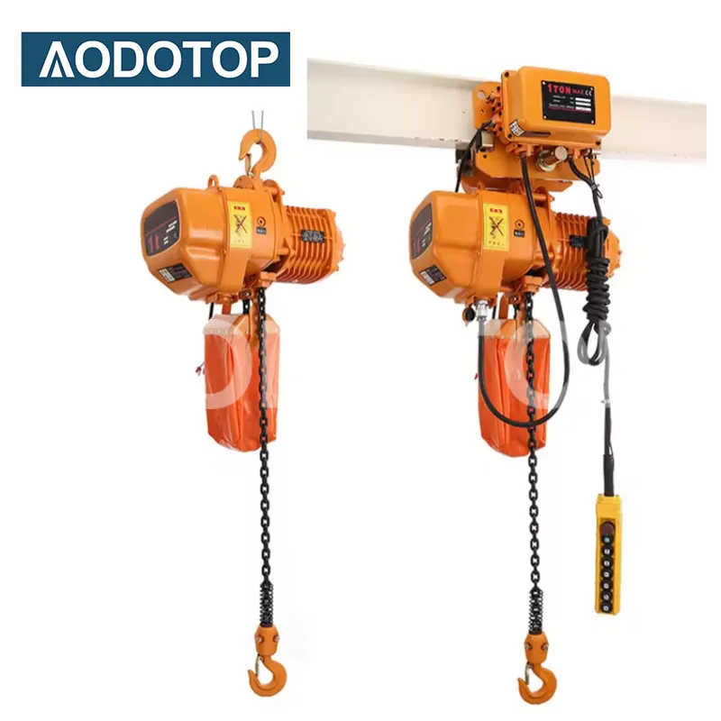 Heavy-Duty Electric Chain Hoist Remote Control, 220V, Ideal for Construction