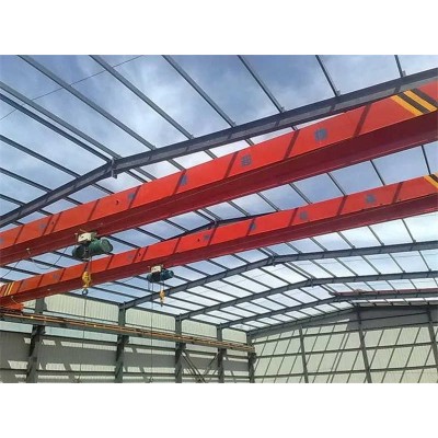 Metalworking Shop Crane Single Girder EOT System for Fabrication Work