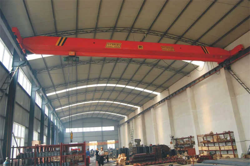 Metalworking Shop Crane Single Girder EOT System for Fabrication Work