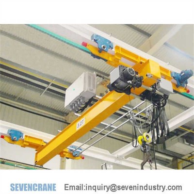 Double Girder Underhung Travelling Crane Heavy-Duty Lifting up to 20 Tons