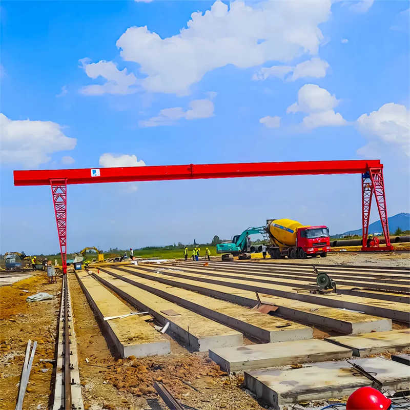 5 Ton Single Girder Gantry Crane Heavy Duty Box Structure with Electric Hoist