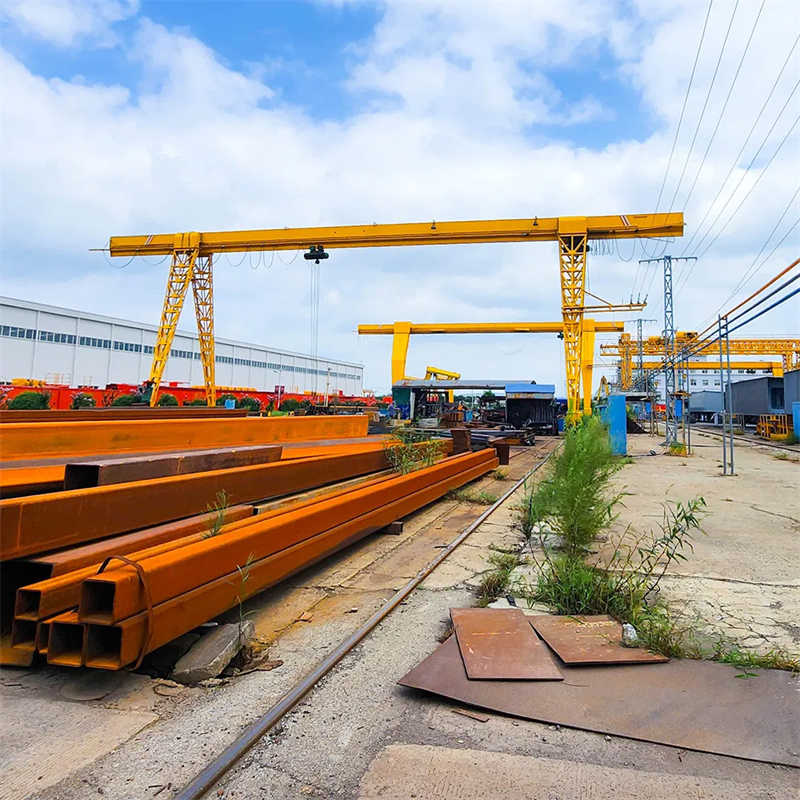 10 Ton Single Girder Gantry Crane Box Beam Design with 380V Electric Hoist