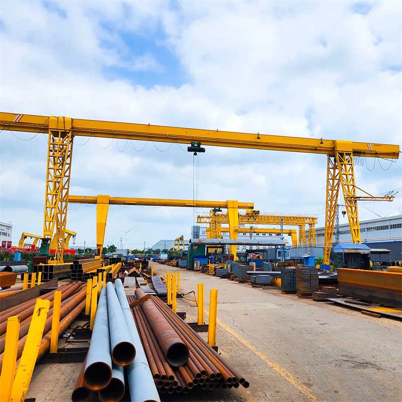 15 Ton Single Girder Gantry Crane - Heavy Industrial Box Structure with Hoist