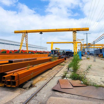 25 Ton Single Girder Gantry Crane - Reinforced Box Structure with Dual Hoists