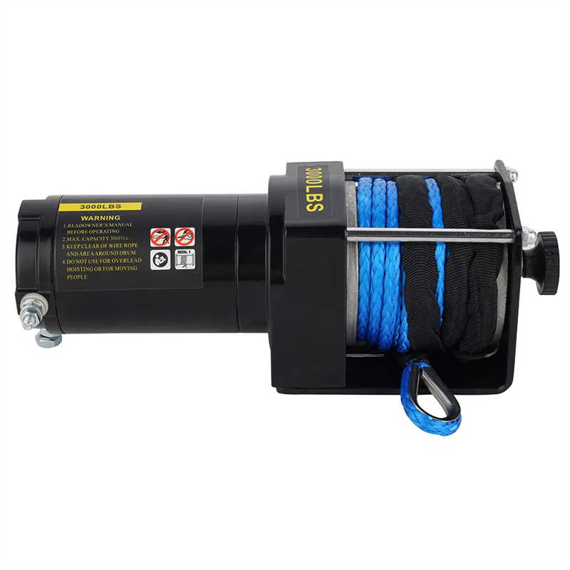 12V 4000 Lbs Electric Winches with Synthetic Rope