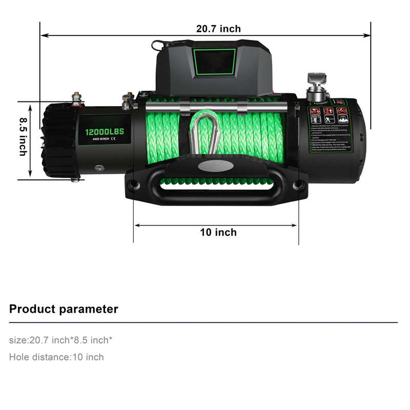 13,500lb High-Power 12V Electric Winch for 4X4, Jeep & SUV Recovery