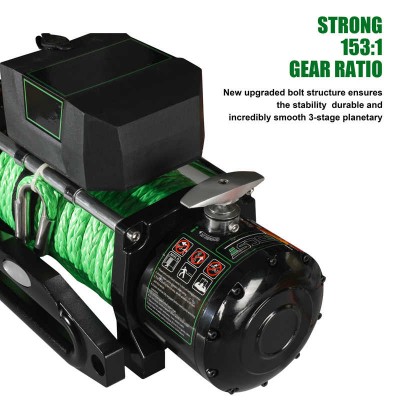 15,000lb Industrial-Grade Electric Winch for Heavy-Duty Towing & Recovery
