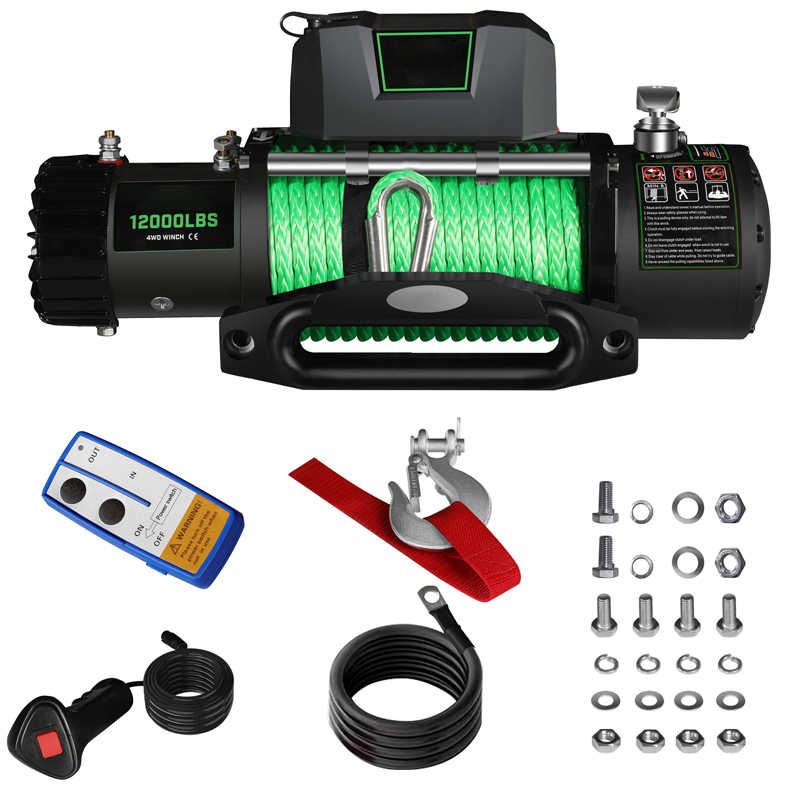 10,000lb-16,000lb Waterproof Electric Winch for Trucks, Trailers & Construction