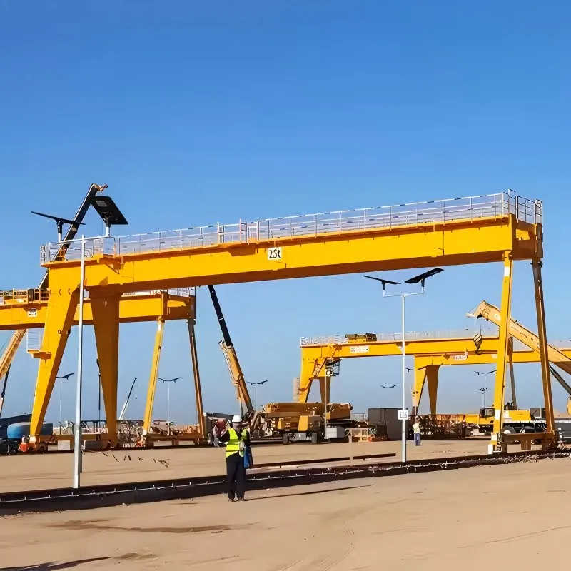 Custom Double Girder Gantry Crane (5-50t) Adjustable for Your Facility Layout