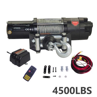 Powersports Winch 4500 Lbs with All Metal Gear End Housing